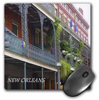 3dRose LLC 8 x 8 x 0.25 Inches Mouse Pad, French Quarter New Orleans (mp_43748_1)