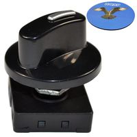 HQRP Rotary Switch 4-Position 3-Speed 120V-250V, 10A Fan Heater Speed Selector + HQRP Coaster