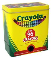 The Tin Box Company 181007-12 Crayola 2-Piece Storage Tin with Sharpener, Crayons Not Included
