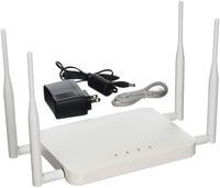 EnGenius 802.11ac 2x2 Dual Band, high-powered, long-Range, 26 dBm, Indoor Desktop Wireless AP with 4x 5 dBi External Detachable Omni Directional Antennas,  Access Point/Client Bridge/CPE, 802.3af/at (ECB1200)