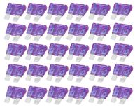 YXQ 30Pcs 3A 3Amp ATC Mini Fuse Blade Automotive Replacement Fuses Holder Kit Car Truck Accessories Purple