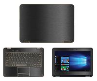 Decalrus - Protective Decal for Lenovo N23 / N24 Windows Edition (11.6" Screen) Laptop Dark Grey Texture Brushed Aluminum Skin Skins Decal wrap BAlenovoWinN23_11Dark Grey