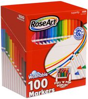 RoseArt SuperTip Assorted Color Washable Markers 100-Pack