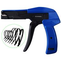 Cable Tie Gun,Knoweasy Fastening Cable Tie Tool,Die-Cast Steel Flush Cut Point Zip Tie Gun with Steel Handle for Nylon Cable Tie,7 Inches Length