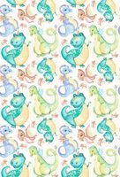 MUZI Cartoon Dinosaur Theme Photography Backdrops Background Newborn Baby Girls Birthday Party Photo Booth Portrait for Studio Prop 5x7ft XT-6634