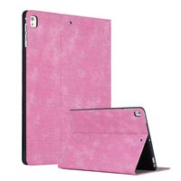 iPad 6th Gen/iPad 5th Gen/iPad Air/iPad Air 2/iPad Pro 9.7 Case,Slim Lightweight Silicone TPU and Premium PU Leather Smart Stand Protective Case Cover with Auto Sleep/Wake Function - Hot Pink