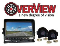 OverView 7in Double Camera Kit, Rear View System Perfect for Tractors, Cattle, Trailers, Campers, and Construction Equipment
