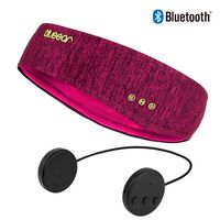 Bluetooth Headband Headphones blueear Wireless Sleepphone Sports Sweatband Hairband (Red)