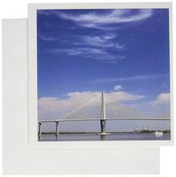 3dRose Greeting Cards, Arthur Ravenel Jr. Bridge, Charleston, South Carolina, Us41 Aje0103, Adam Jones, Set of 6 (gc_94246_1)
