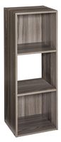 ClosetMaid 4165 Cubeicals Organizer, 3-Cube, Natural Gray