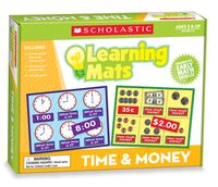 Scholastic Teacher's Friend Time & Money Learning Mats, Multiple Colors (TF7116)