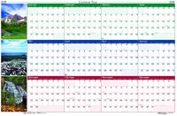 House of Doolittle 2019 Laminated Wipe Off Wall Calendar, Earthscapes Scenic, Reversible, 24 x 37 Inches, January - December (HOD393-19)