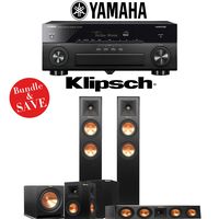 Klipsch RP-250F 5.1-Ch Reference Premiere Home Theater System with Yamaha AVENTAGE RX-A870BL 7.2-Channel Network AV Receiver