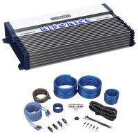 Hifonics BXX1600.1D 1600 Watt RMS Mono Car Amplifier Class D Brutus+Amp Kit