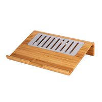 Real Wood Laptop Notebook Riser Stand with Aluminum Cooling System up to 17 Inches for Desk (Suitable for MacBook)