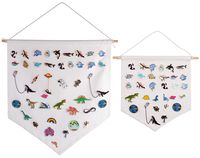 KimYoung Enamel Pin Wall Display Banner Pin Holder Lapel Pin Display Canvas Banner (Middle and Large Banner)