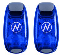 Apace Vision Clip On Strobe LED Safety Light Kit (4 Items), 2 Pack, Blue
