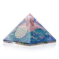 Orgonite Crystal Malachite Pyramid - Positive Energy Crystals Promote EMF Protection and Chakra Healing to Enhance Spiritual Growth and Visionary Powers