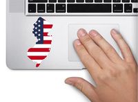 State usa flag New Jersey 3.5x2 inches america united states murica color sticker state decal die cut vinyl - Made and Shipped in USA