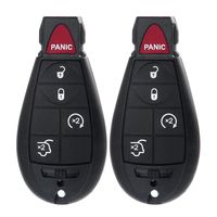 ECCPP Replacement fit for Uncut 433MHz Keyless Entry Remote Car Key Fob for Chrysler Dodge Volkswagen Series M3N5WY783X (Pack of 2)