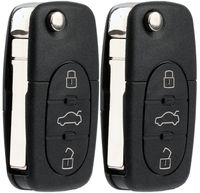 KeylessOption Keyless Entry Remote Control Car Key Fob Replacement for HLO1J0959753F (Pack of 2)