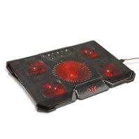 Game Lab Cyclone E-Sport LED Cooling Pad for 15.6-17-Inch Laptops with Five Fans up to 2500 RPM