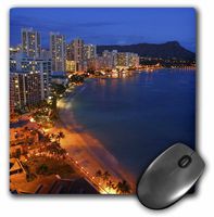 3dRose LLC 8 x 8 x 0.25 Inches Waikiki Beach Waikiki Oahu Hawaii USA Douglas Peebles Mouse Pad (mp_89733_1)