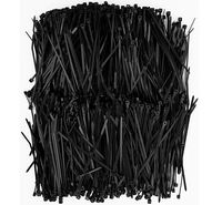 Lheng 1000Pcs Black Nylon Cable Zip Ties Long 120mm/4.72Inch Width 2.5mm/0.09Inch Zip Tie Mounts Adhesive Cable Tie Mounting Base Kit