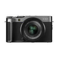Fujifilm X-A7 Mirrorless Digital Camera w/XC15-45mm F3.5-5.6 OIS PZ Lens, Dark Silver