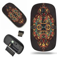 Luxlady Wireless Mouse Travel 2.4G Wireless Mice with USB Receiver, 1000 DPI for notebook, pc, laptop, mac design IMAGE ID: 42235535 Hand drawn greeting card ornament illustration concept Lace pattern