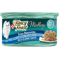 Purina Fancy Feast Wet Cat Food, Medleys Tuna Primavera With Veggies & Greens in a Classic Sauce - (24) 3 oz. Cans