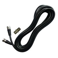 EleMiniKin Extention Coaxial TV Antenna Cable (15 feet) with Coupler - Extend Your Digital TV Antenna Cable