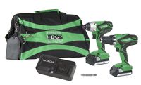 Hitachi KC18DGLS 18V Lithium Ion Cordless Combo Kit DV18DGL Hammer Drill & WH18DGL Impact Driver with 2-1.5Ah Batteries (Renewed)