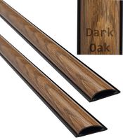 ChordSavers ChordSaver Floor Cord Cover - Color: Dark Oak - Length: 36" (2 Pack)