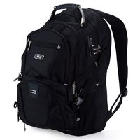 Premium Travel & Business Backpack for Laptop & Notebook Computers with USB Charging Port & Anti-Theft Combination Security Lock, fits Most 17" Laptop pc's, for Men and Women By MichaelElectronics2