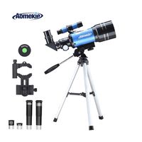 Aomekie Telescope for Adults Astronomy Beginners 70mm Kids Telescopes Travel Scope with Tripod Phone Adapter 3X Barlow Lens Finderscope 1.5X Erecting Eyepiece