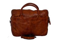 Leather briefcase messenger bag laptop bag Soft unique washed buffalo leather satchel bags for men
