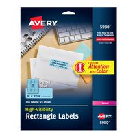 Avery High-Visibility Laser Printable Labels (5980)
