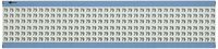 Brady WM-79-PK Repositionable Vinyl Cloth (B-500), Black on White, Solid Numbers Wire Marker Card (25 Cards)