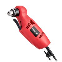 Neiko 10529A 3/8" Close Quarter Power Drill, 55-Degree Angle | Variable Speed (0-1400 RPM) | 120V