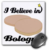 3dRose I Believe in Bologna Mouse Pad (mp_104849_1)