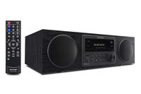 Sharp Vintage Style Modern Retro Look Micro Component Wireless Bluetooth Audio Streaming & Cd Player Wood Speaker System + Remote, USB Port for MP3 Playback, Am/FM Stereo Digital Tuner, Aux, Black Oak