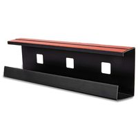 Desk Cable Tray, Cable Organizer, Wire Management, Cord Concealer, Raceway, Channel, Office or Home Use, Black, Double-Sided Tape