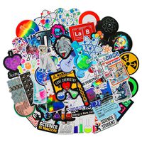 Funny Science Laboratory Stickers for Student Laptop Chemistry Lab Stickers Car Motorcycle Bicycle Luggage Helmet Graffiti Patches Skateboard Stickers (Science Laboratory)