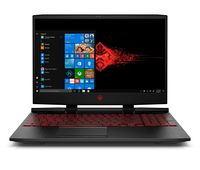 OMEN by HP 15.6in Gaming Laptop, i7-8750H, GeForce GTX 1050TI 4GB, FHD 12GB RAM, 128GB PCIE SSD & 1TB HDD, Windows 10 (15-dc0020nr, Black), Metal Chassis (Renewed)