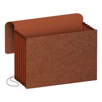 Pendaflex Premium Reinforced 5 inch Expansion Wallets, Legal Size, Red Fiber(60575)