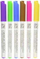 Kuretake Zig Memory System Glitter Marker, Wink of Stella, 6 colors Set (MS-40/6V)