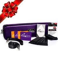 Quiver Time Violet Portable Game Card Carrying Case - Stylish PU Leather Exterior with Double Zipper, Dividers, Wrist Strap & Shoulder Strap - Deck Box Compatible - Plus: 100 Transparent Sleeves