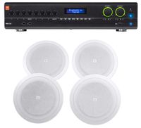 JBL VMA260 60w 8-Input Amplifier+(4) JBL 8" Speakers for Restaurant/Bar/Cafe