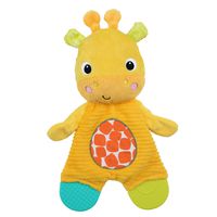 Bright Starts Snuggle & Teethe Plush Teether Toy - Giraffe, Ages Newborn +
